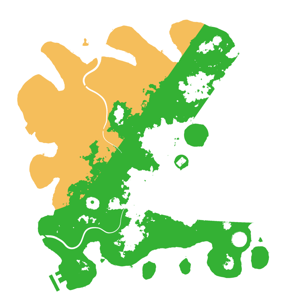 Biome Rust Map: Procedural Map, Size: 3500, Seed: 78945457