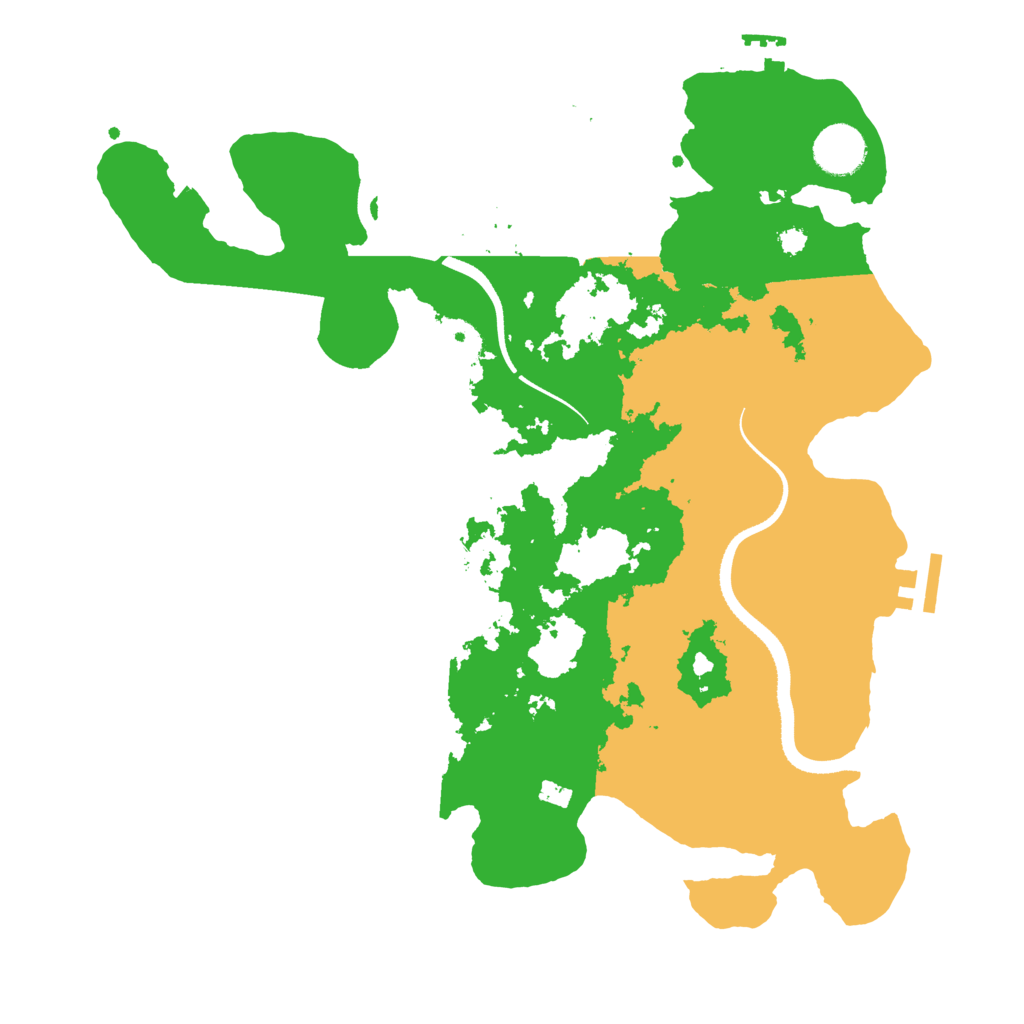 Biome Rust Map: Procedural Map, Size: 3500, Seed: 1159865