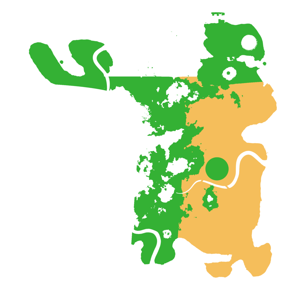 Biome Rust Map: Procedural Map, Size: 3500, Seed: 1159865