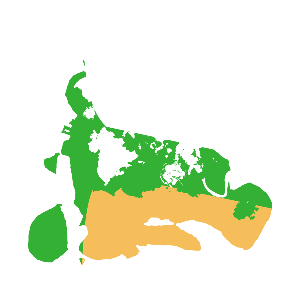 Biome Rust Map: Procedural Map, Size: 2400, Seed: 735145161