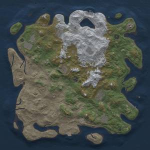 Thumbnail Rust Map: Procedural Map, Size: 4500, Seed: 1664298920, 19 Monuments