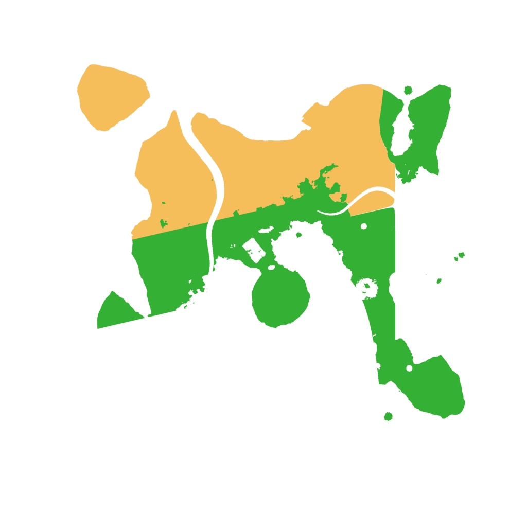 Biome Rust Map: Procedural Map, Size: 2500, Seed: 1266097663