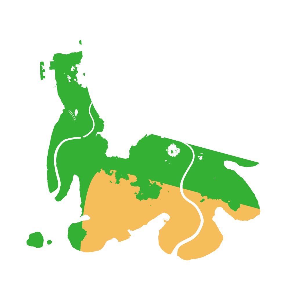 Biome Rust Map: Procedural Map, Size: 2500, Seed: 8640213