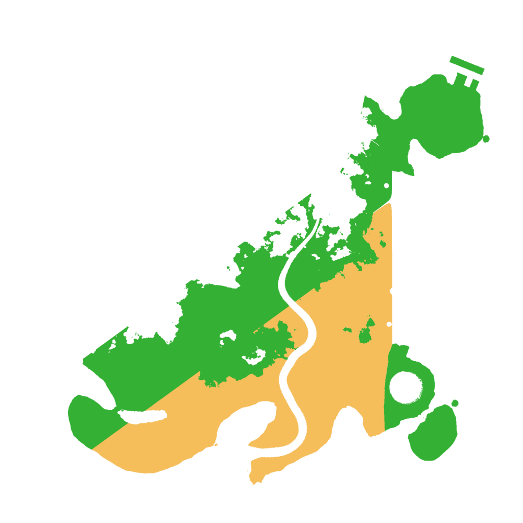 Biome Rust Map: Procedural Map, Size: 3000, Seed: 27708