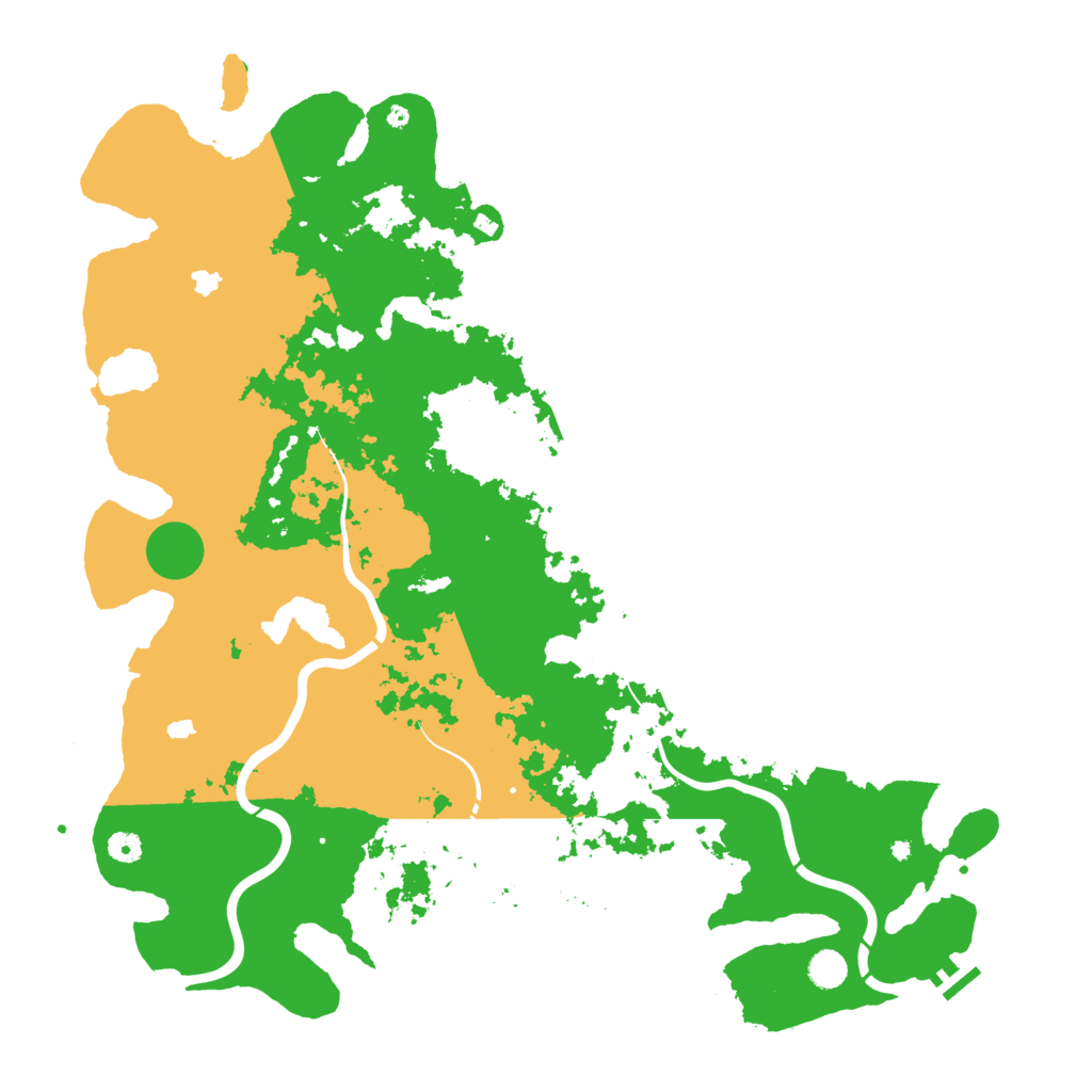 Biome Rust Map: Procedural Map, Size: 5000, Seed: 1188366816