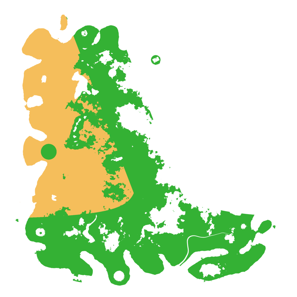 Biome Rust Map: Procedural Map, Size: 5000, Seed: 1188366816