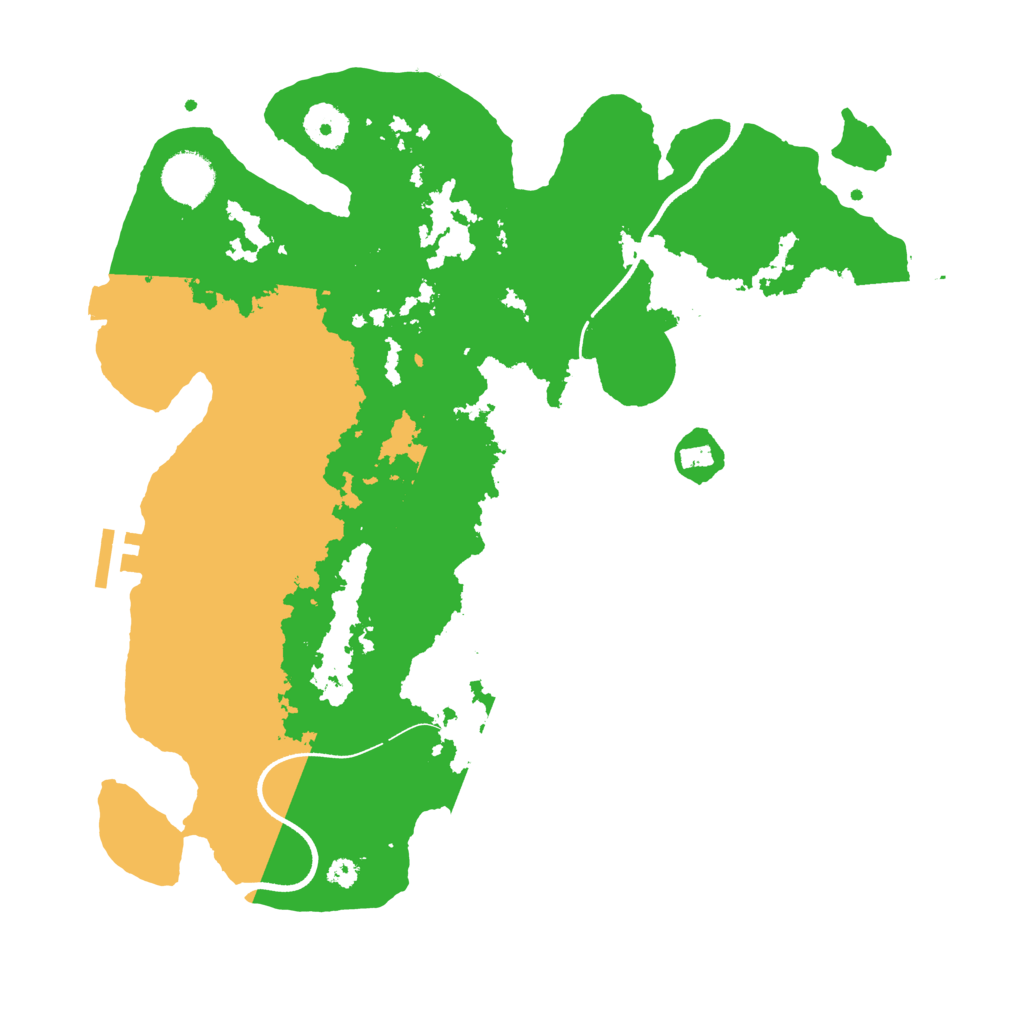 Biome Rust Map: Procedural Map, Size: 3500, Seed: 8181