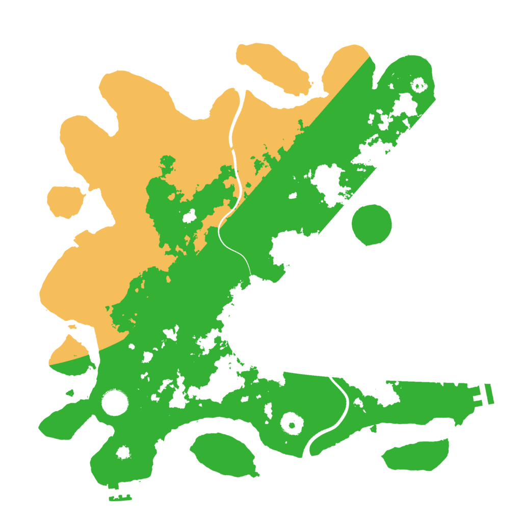 Biome Rust Map: Procedural Map, Size: 3500, Seed: 1292702483