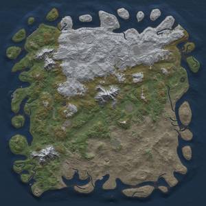 Thumbnail Rust Map: Procedural Map, Size: 6000, Seed: 1748936936, 19 Monuments