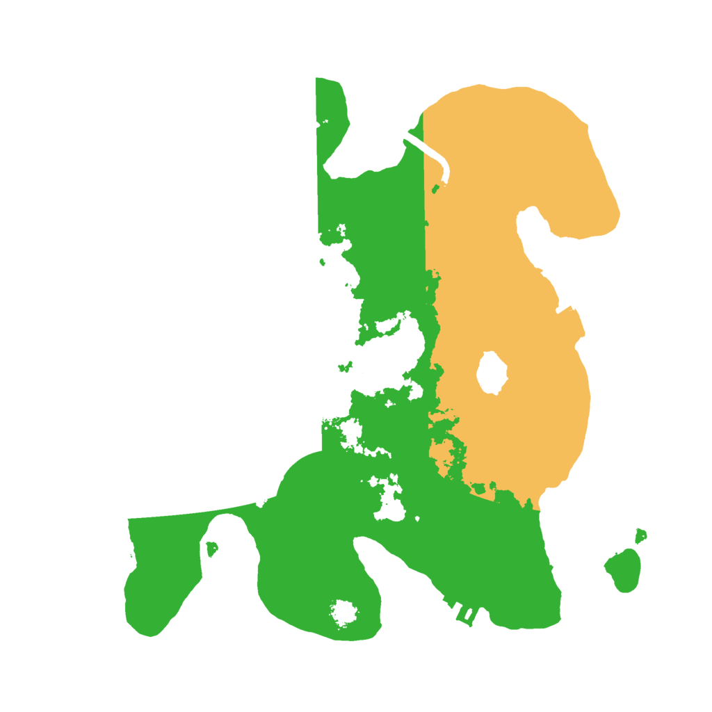 Biome Rust Map: Procedural Map, Size: 2500, Seed: 7360814