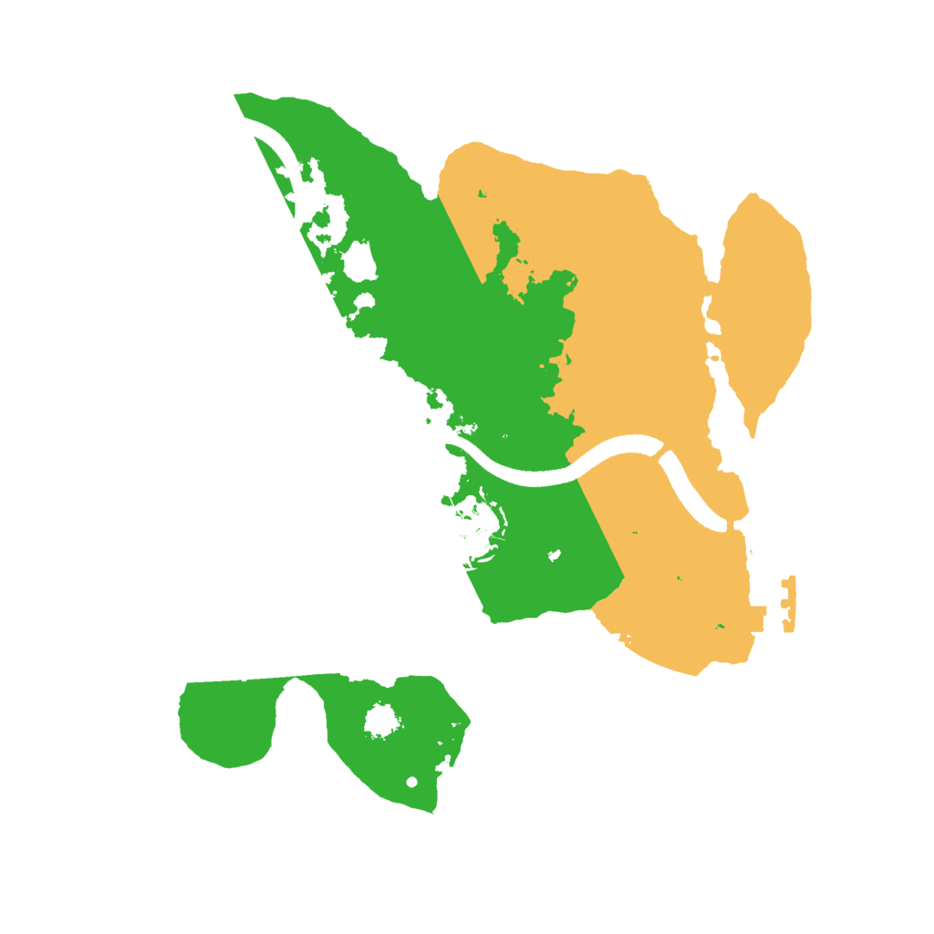 Biome Rust Map: Procedural Map, Size: 2500, Seed: 1528072292