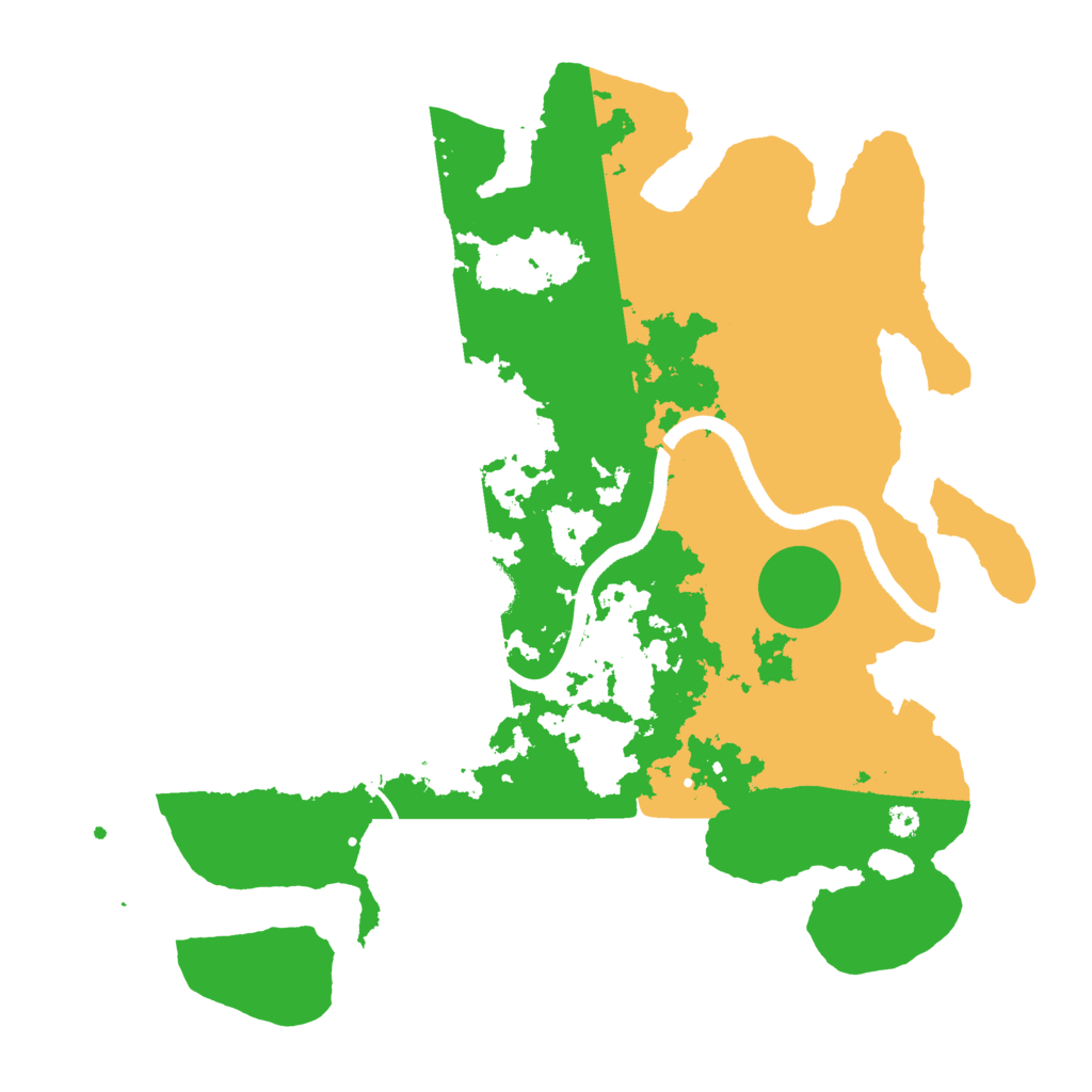 Biome Rust Map: Procedural Map, Size: 3500, Seed: 1697996793