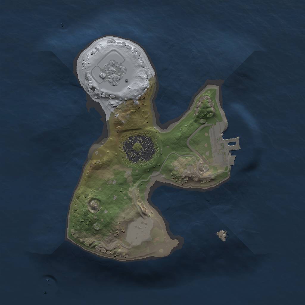 Rust Map: Procedural Map, Size: 1500, Seed: 4626, 5 Monuments