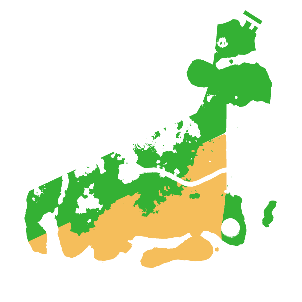 Biome Rust Map: Procedural Map, Size: 3000, Seed: 25332