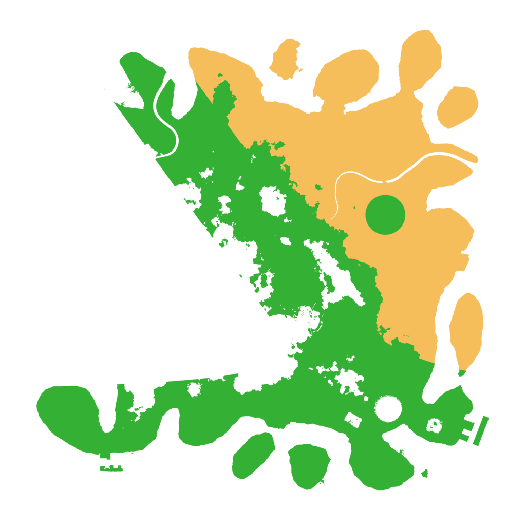 Biome Rust Map: Procedural Map, Size: 3500, Seed: 1561412864