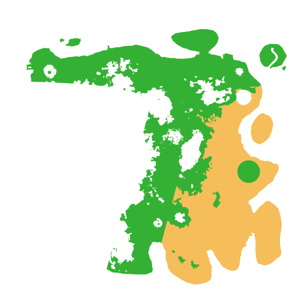 Biome Rust Map: Procedural Map, Size: 3600, Seed: 73886179