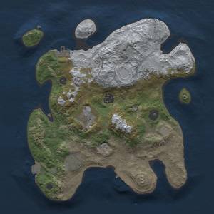 Thumbnail Rust Map: Procedural Map, Size: 3000, Seed: 596833297, 12 Monuments