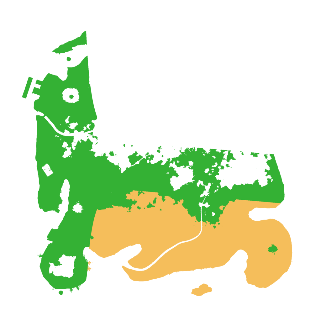 Biome Rust Map: Procedural Map, Size: 3000, Seed: 770921617