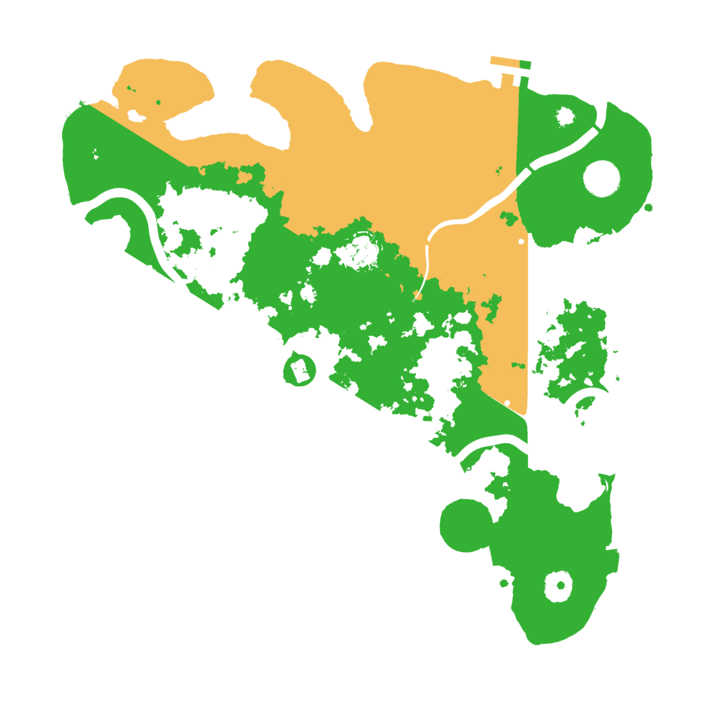 Biome Rust Map: Procedural Map, Size: 3500, Seed: 267672325