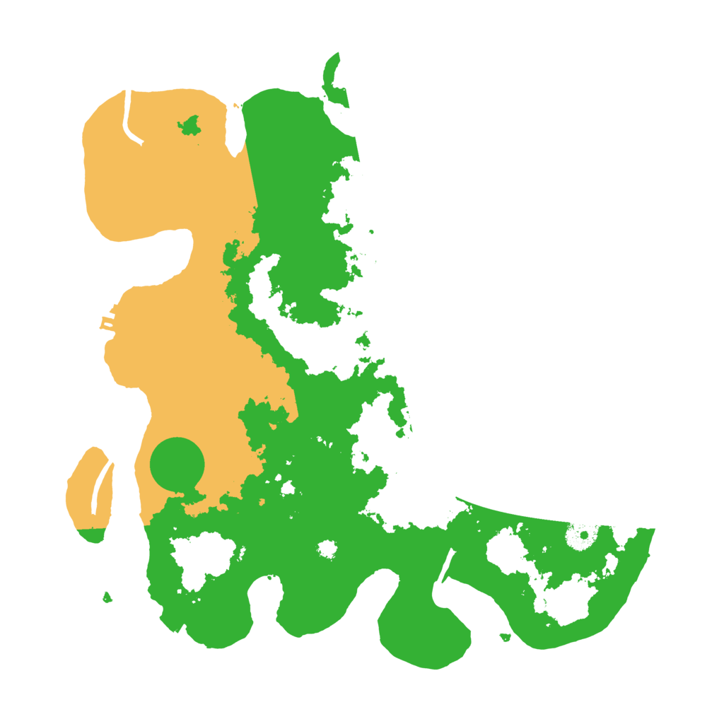 Biome Rust Map: Procedural Map, Size: 3500, Seed: 136554125