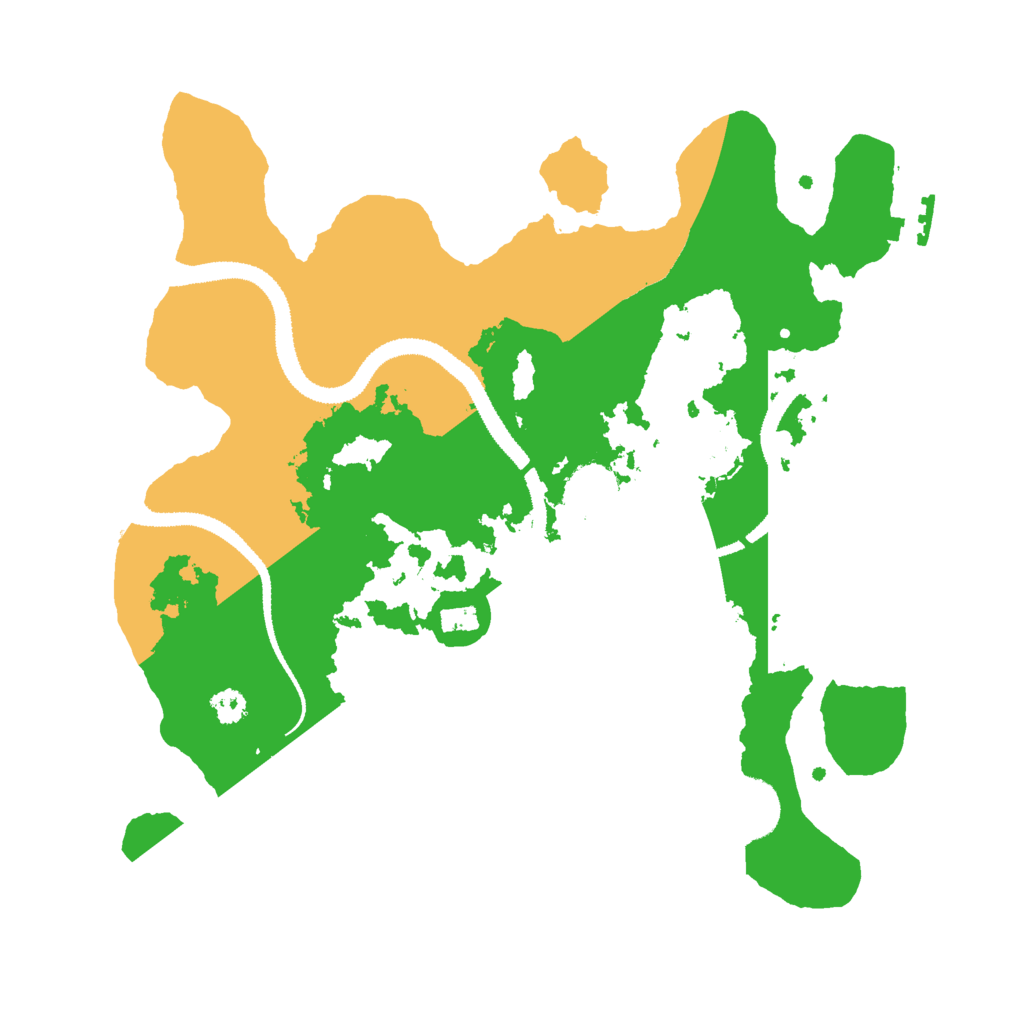Biome Rust Map: Procedural Map, Size: 3000, Seed: 29519
