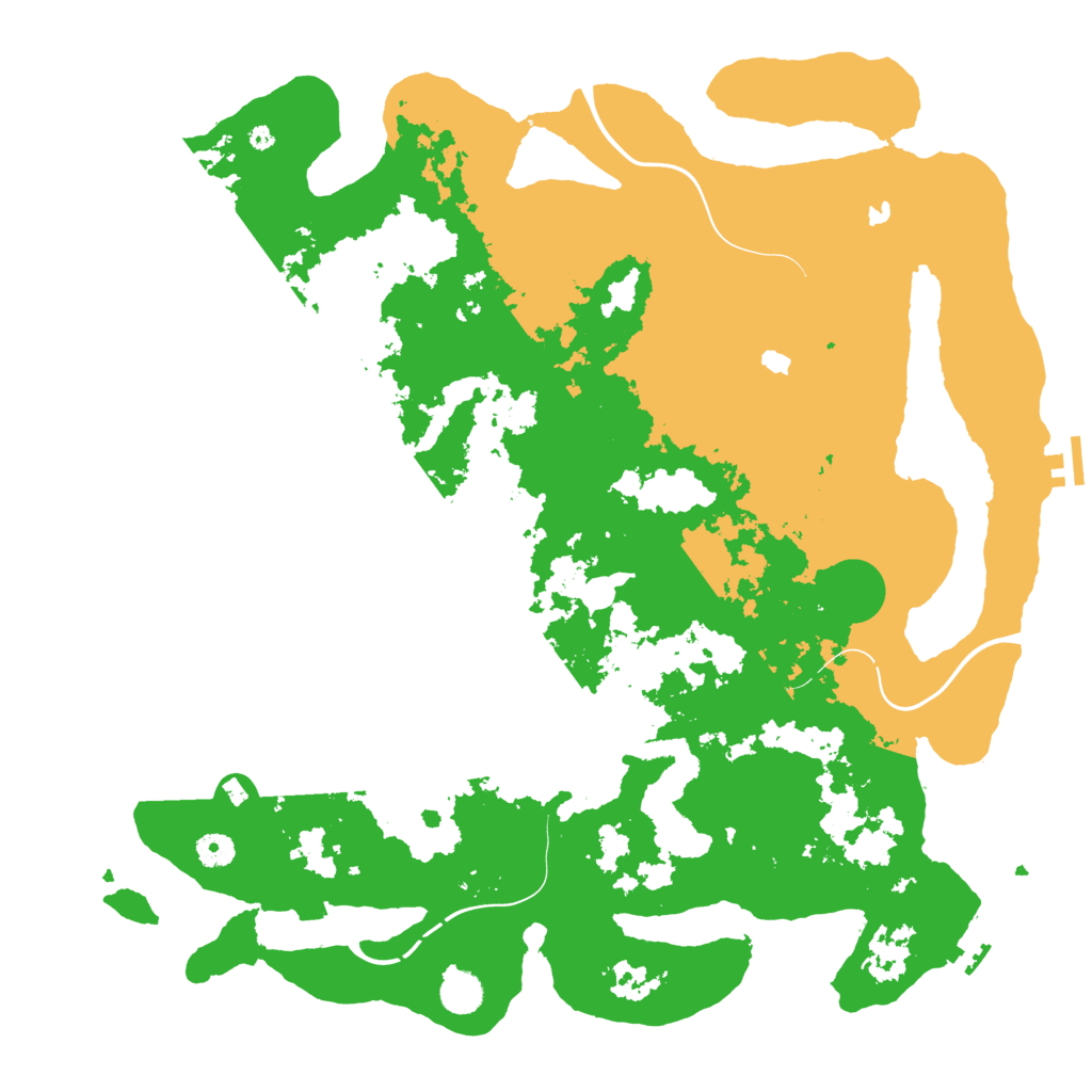 Biome Rust Map: Procedural Map, Size: 4500, Seed: 251391727