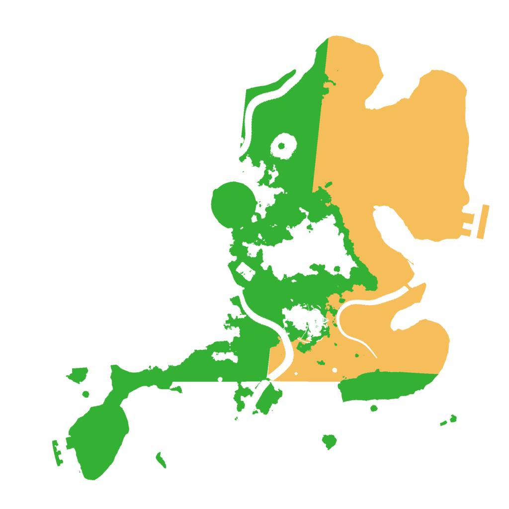 Biome Rust Map: Procedural Map, Size: 3000, Seed: 1254535676