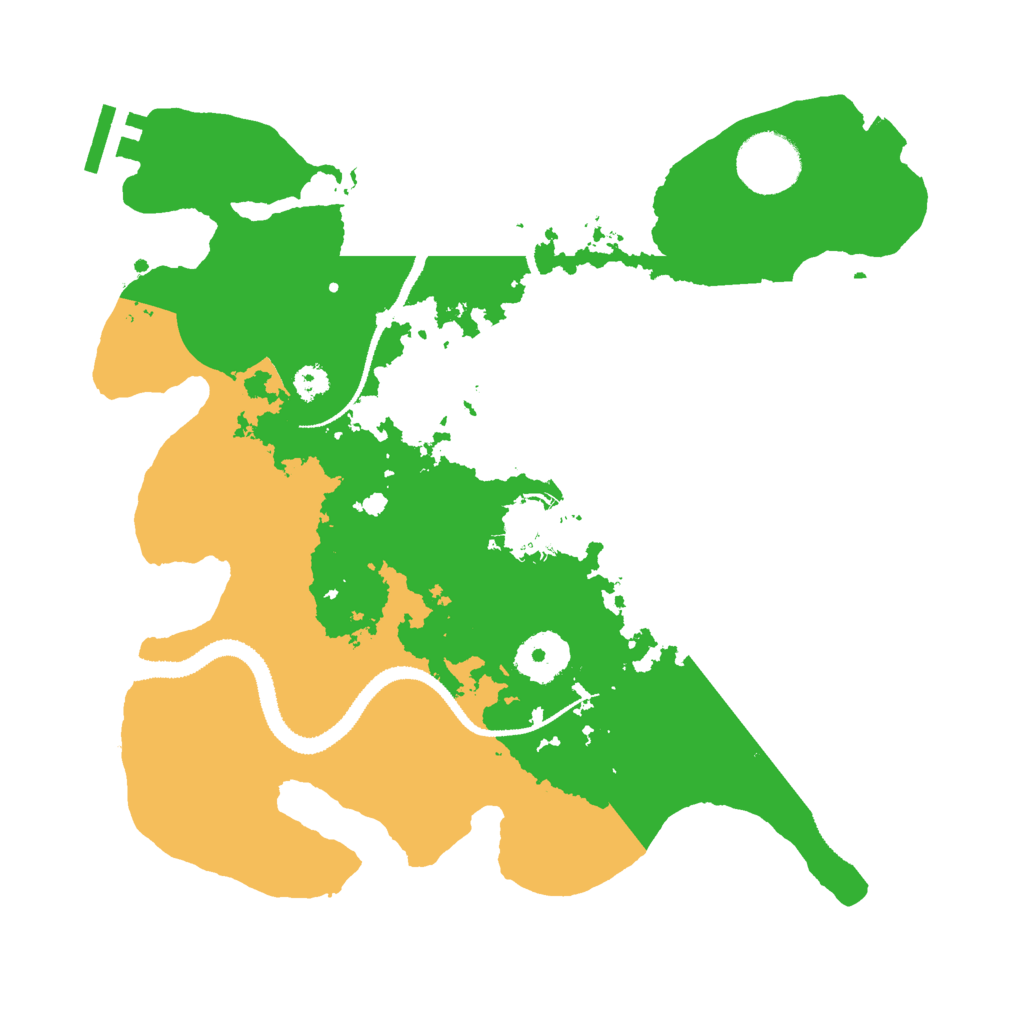 Biome Rust Map: Procedural Map, Size: 3000, Seed: 1182601740