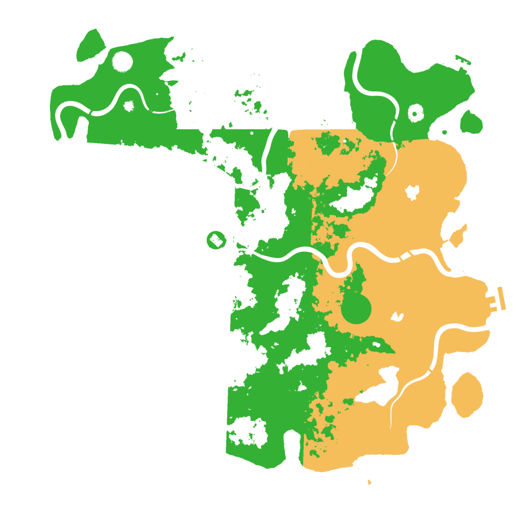 Biome Rust Map: Procedural Map, Size: 4500, Seed: 475240259