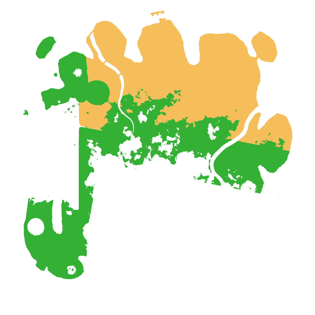 Biome Rust Map: Procedural Map, Size: 3500, Seed: 6721