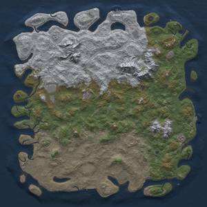 Thumbnail Rust Map: Procedural Map, Size: 6000, Seed: 1927045520, 19 Monuments