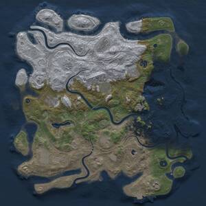 Thumbnail Rust Map: Procedural Map, Size: 4250, Seed: 1289663505, 15 Monuments