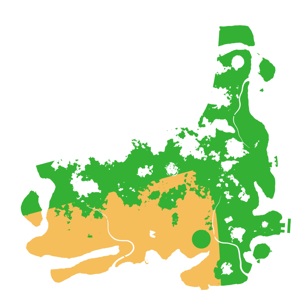 Biome Rust Map: Procedural Map, Size: 4250, Seed: 1289663505