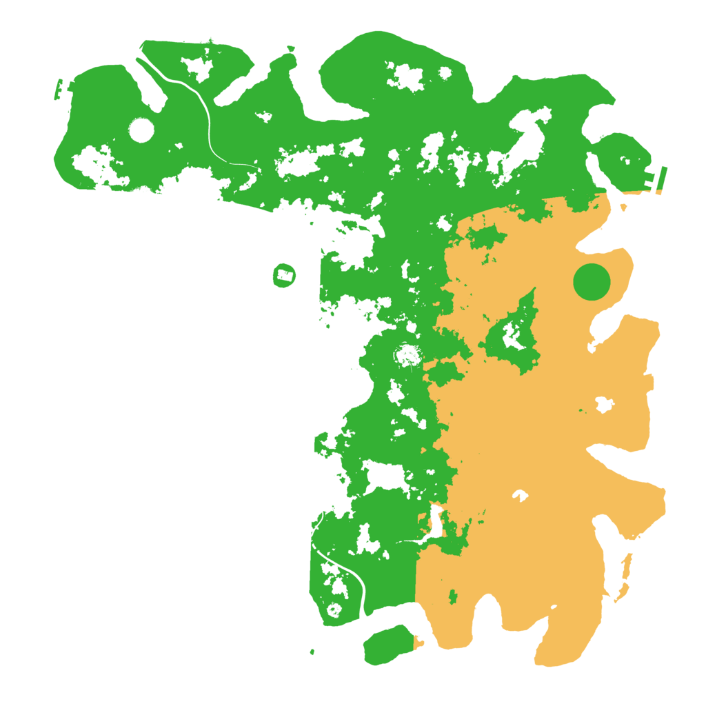 Biome Rust Map: Procedural Map, Size: 5000, Seed: 3111990