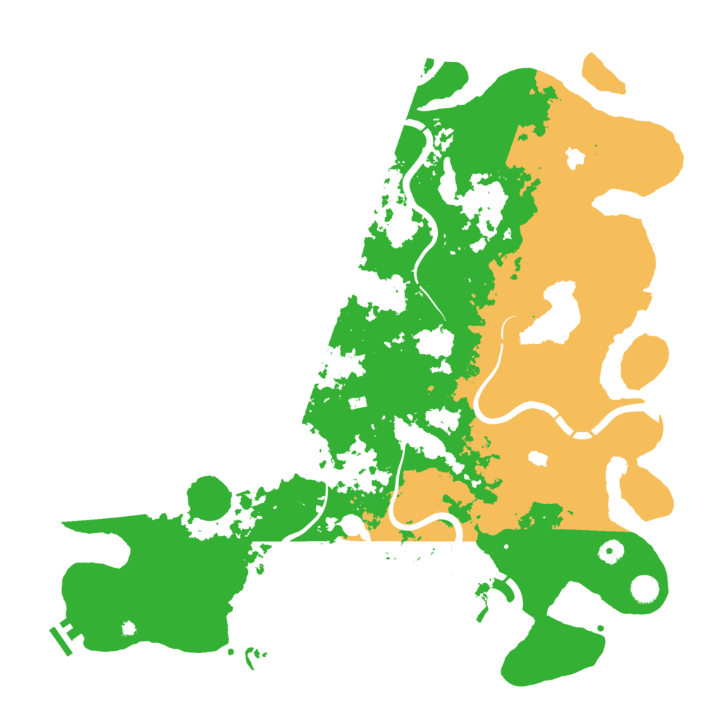 Biome Rust Map: Procedural Map, Size: 4500, Seed: 951967613