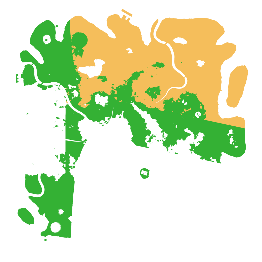 Biome Rust Map: Procedural Map, Size: 4500, Seed: 27251953