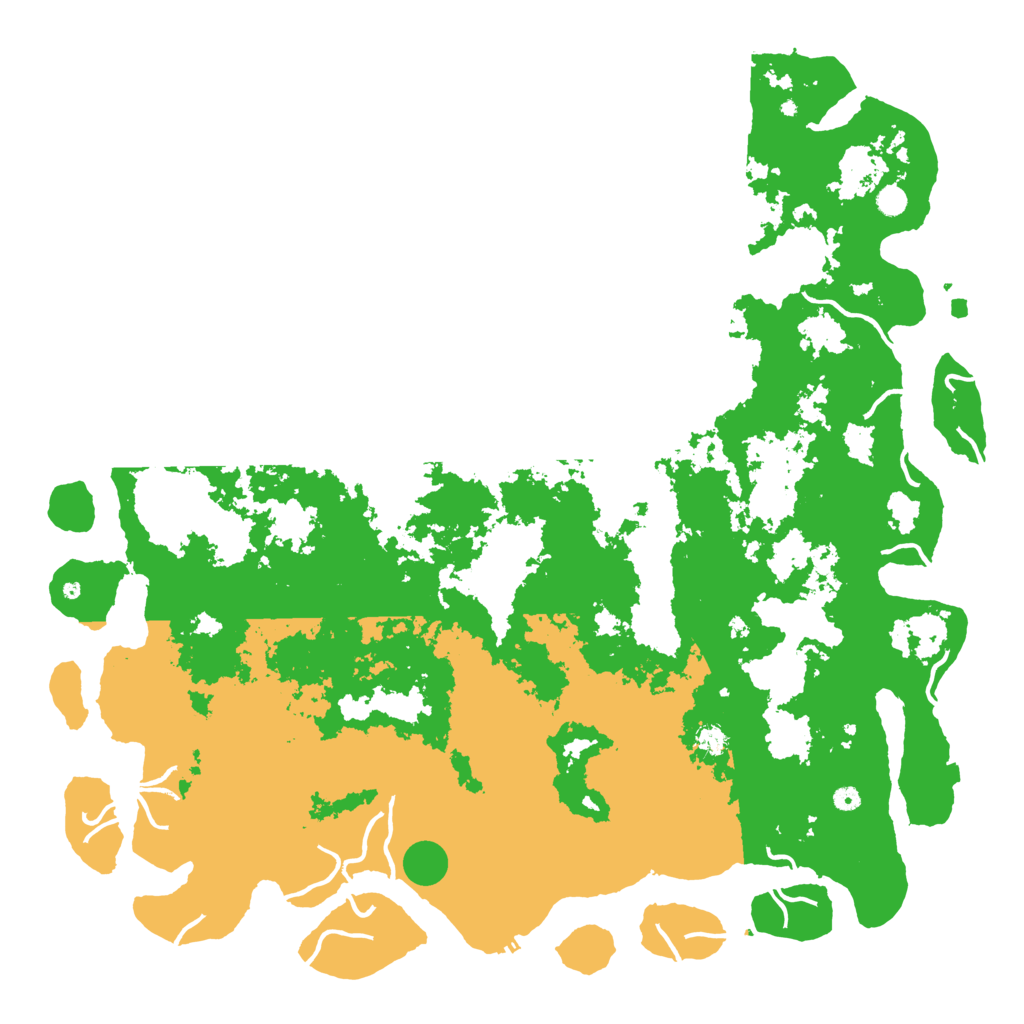 Biome Rust Map: Procedural Map, Size: 6000, Seed: 858355809