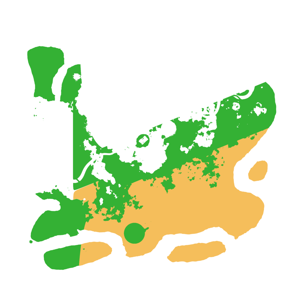 Biome Rust Map: Procedural Map, Size: 3700, Seed: 195250333