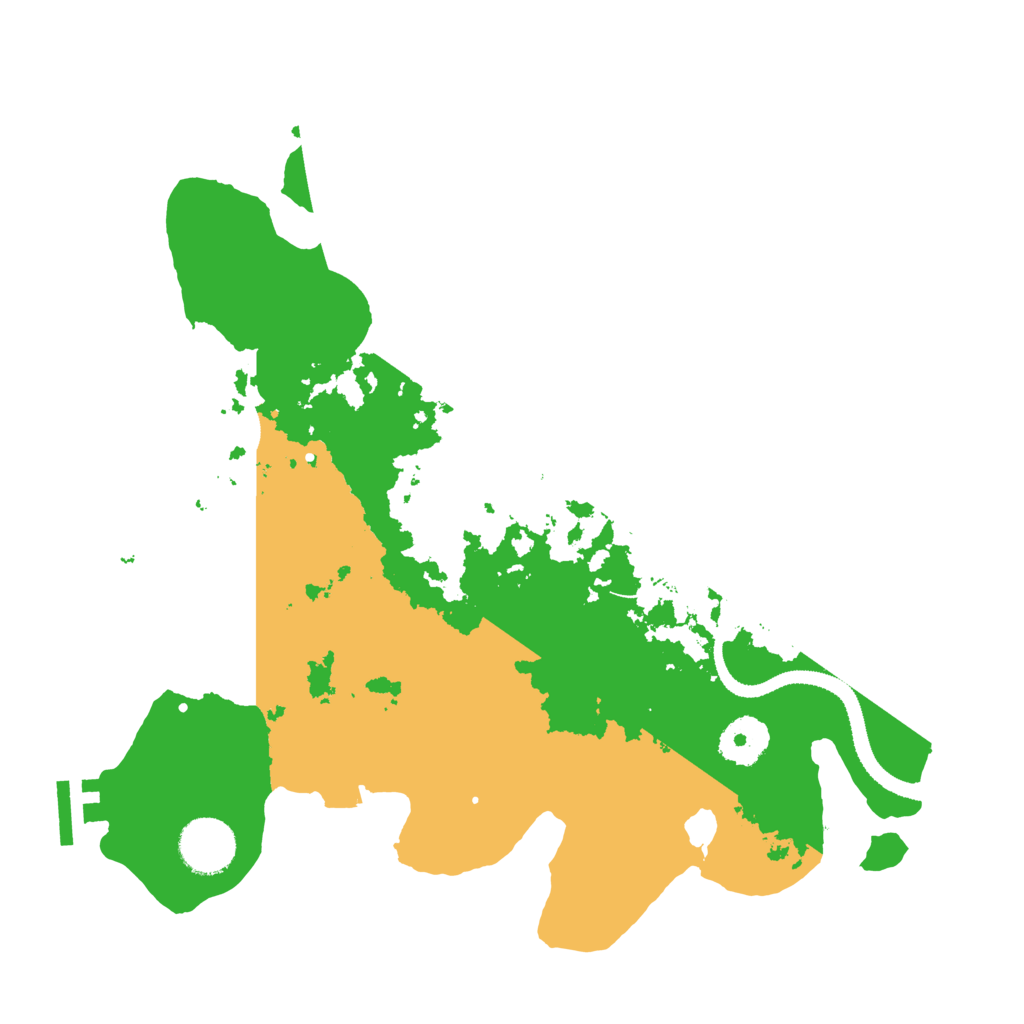 Biome Rust Map: Procedural Map, Size: 3200, Seed: 64167