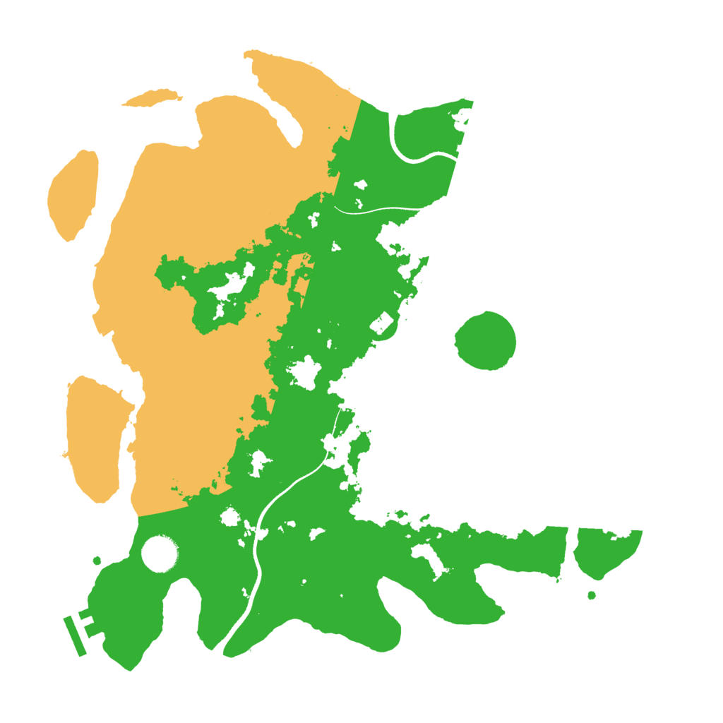 Biome Rust Map: Procedural Map, Size: 3500, Seed: 2850