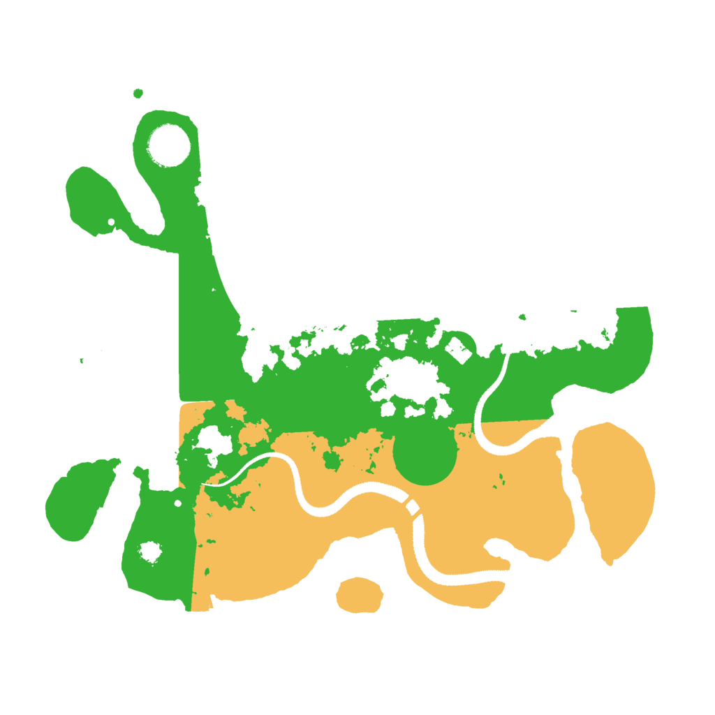 Biome Rust Map: Procedural Map, Size: 3000, Seed: 13404
