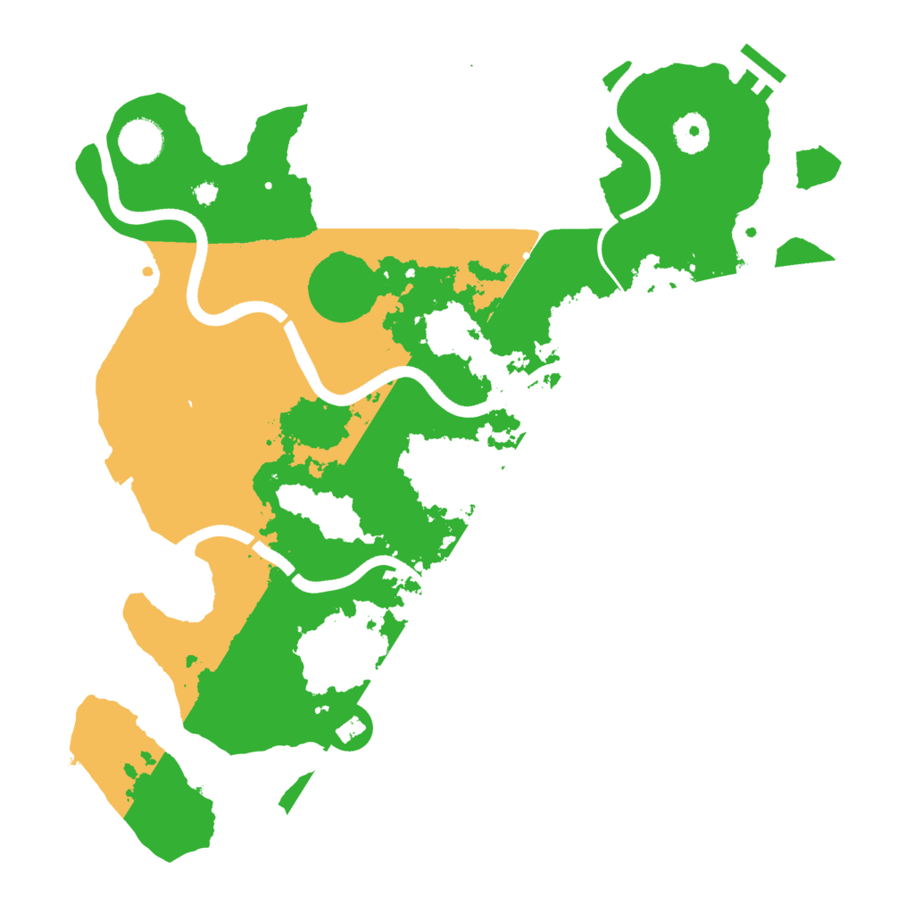 Biome Rust Map: Procedural Map, Size: 3600, Seed: 95791300