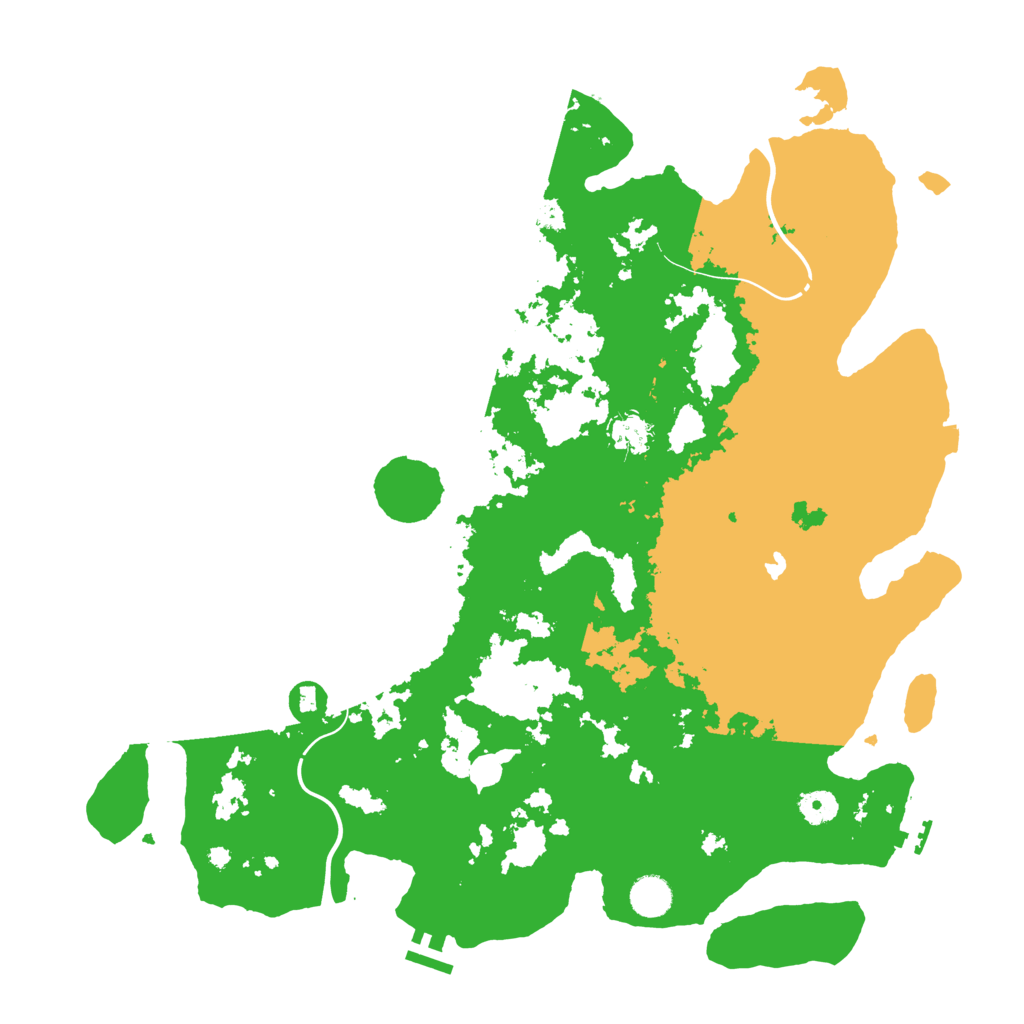 Biome Rust Map: Procedural Map, Size: 4300, Seed: 40208450