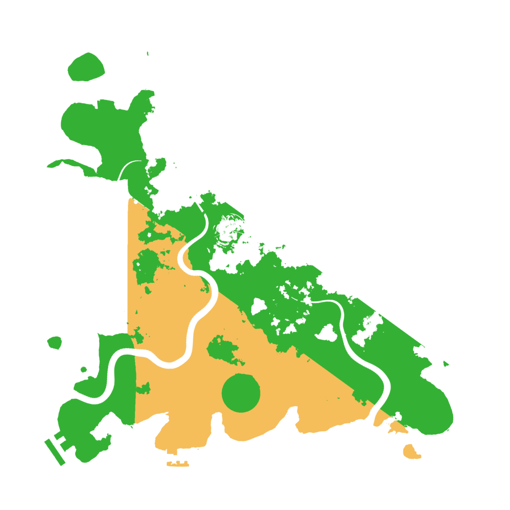 Biome Rust Map: Procedural Map, Size: 3500, Seed: 85307666