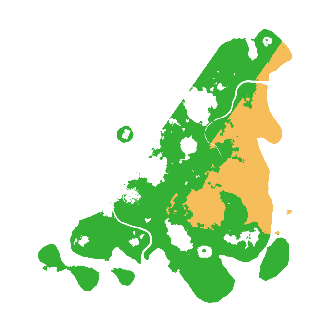Biome Rust Map: Procedural Map, Size: 3500, Seed: 20241265