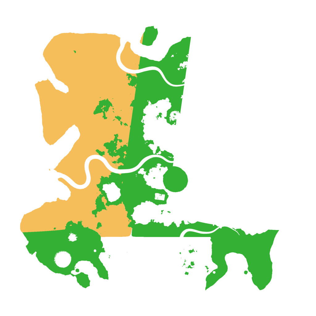 Biome Rust Map: Procedural Map, Size: 3400, Seed: 15319462