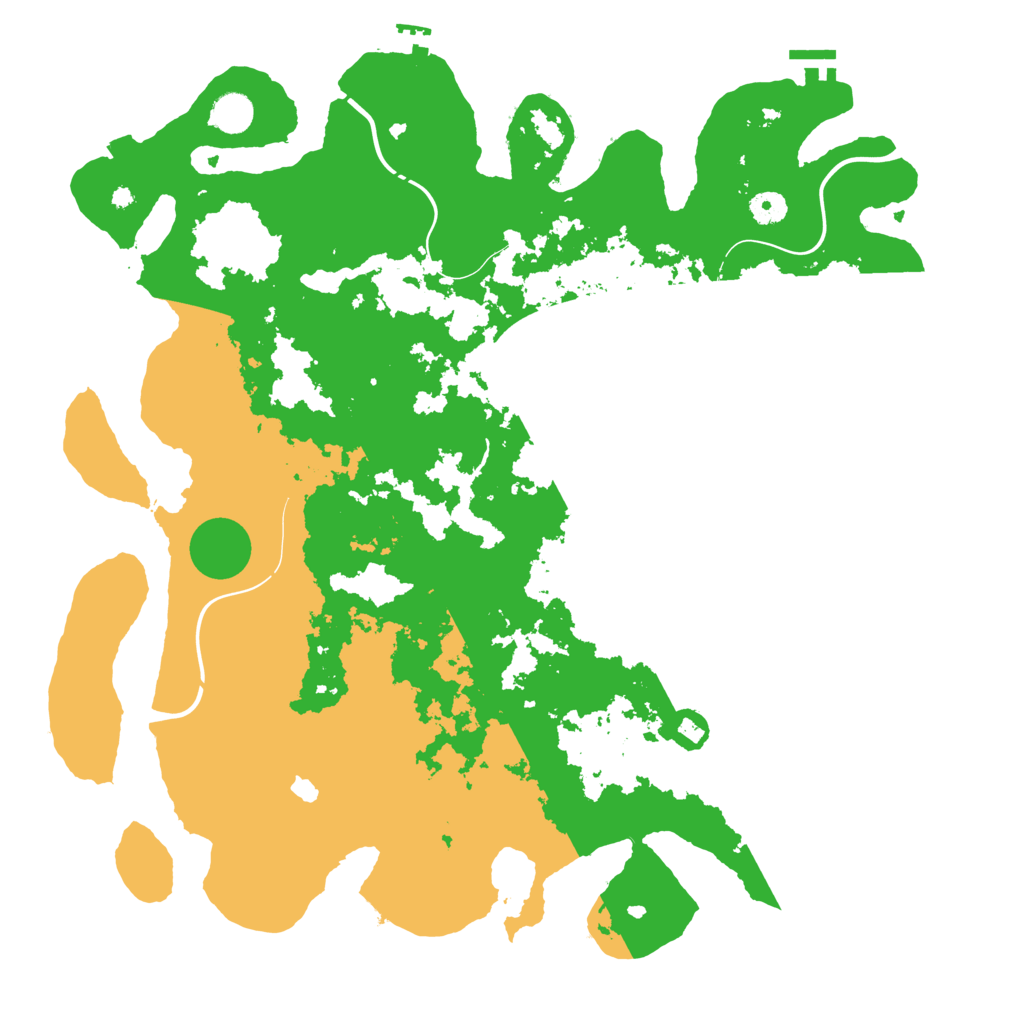 Biome Rust Map: Procedural Map, Size: 4400, Seed: 91341600