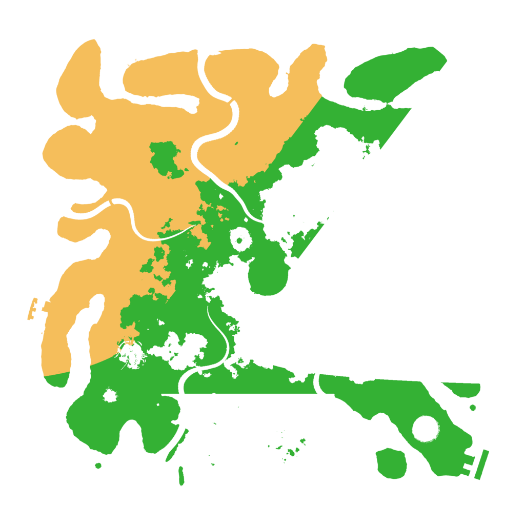 Biome Rust Map: Procedural Map, Size: 3500, Seed: 1540914577