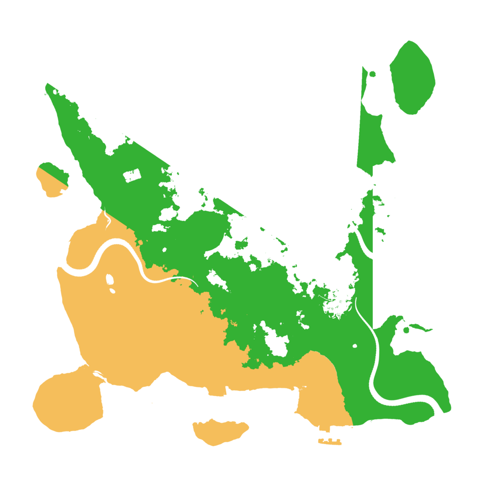 Biome Rust Map: Procedural Map, Size: 3250, Seed: 29872