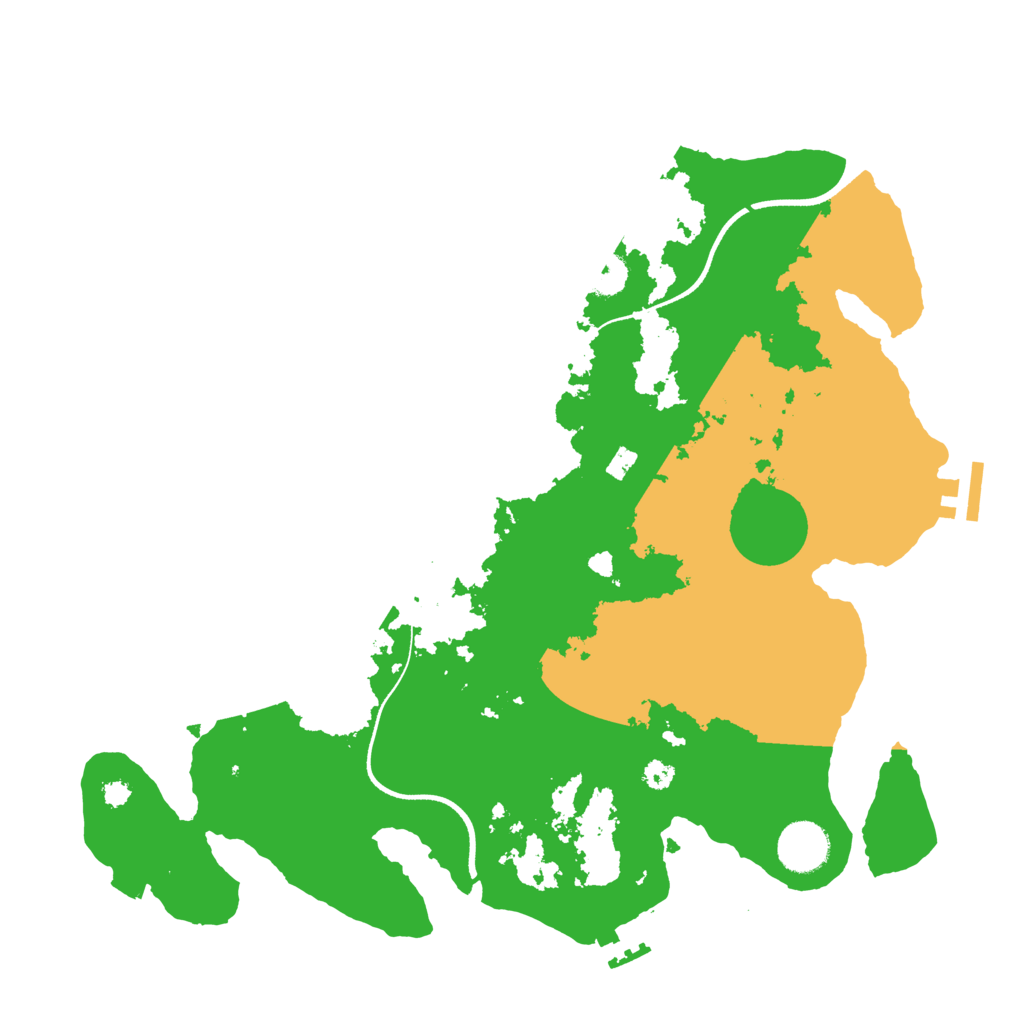 Biome Rust Map: Procedural Map, Size: 3500, Seed: 1981338